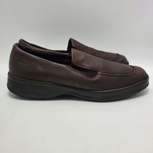 Dexter Confort Brown Leather Casual Business Slip on Loafers Shoe Size 9.5 M